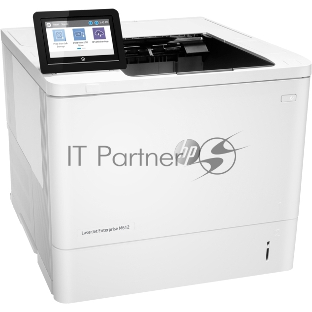 Принтер лазерный HP LaserJet Enterprise M612dn (7PS86A), A4, ч/б, печ. до 71 стр/мин., 1200 x 1200 dpi, USB, RJ-45, Air Print, Mopria