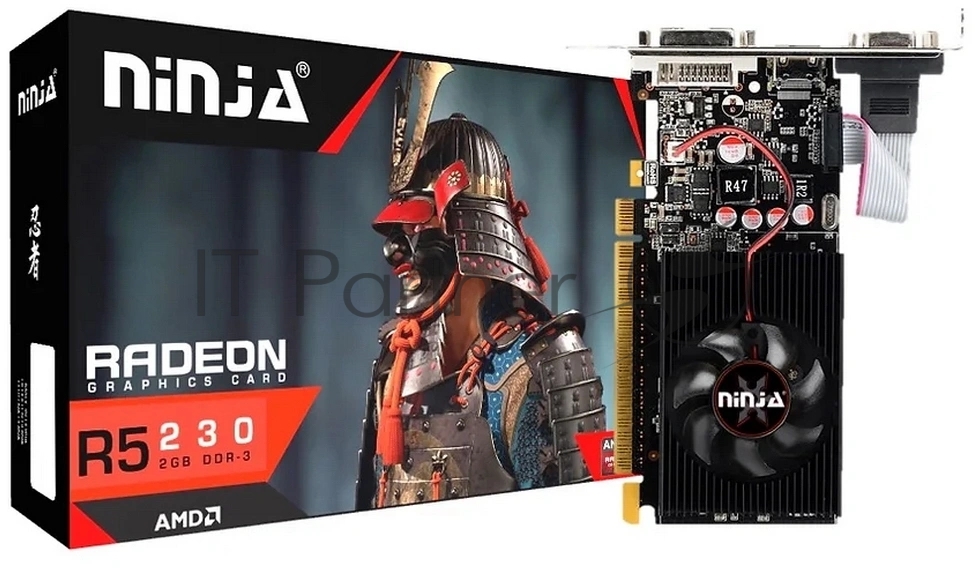 Видеокарта Ninja (Sinotex) AMD Radeon R5 230 (160SP) 1Gb DDR3 64-bit DVI HDMI CRT