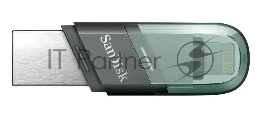 Флешка USB Sandisk 256Gb iXpand Flip SDIX90N-256G-GN6NE USB3.1 зеленый/серебристый