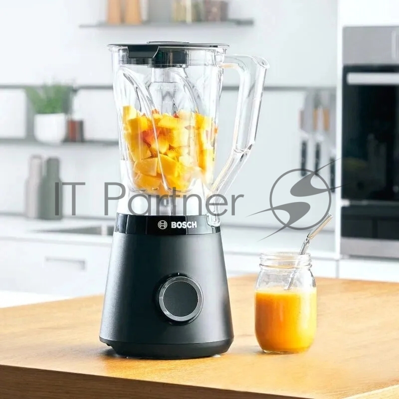 Блендер стационарный Bosch MMB6141B черный, 1200 Вт, 2 скорости
