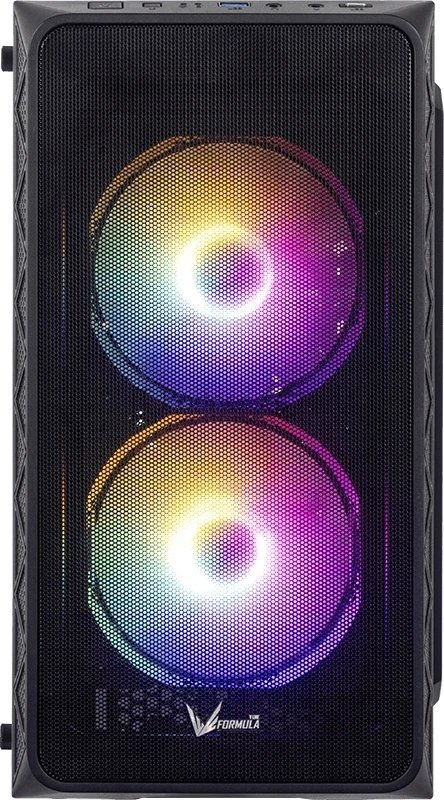Корпус Formula Air Mesh G4 Plus AR Black, Mini-Tower, чёрный, 3 x 120 мм