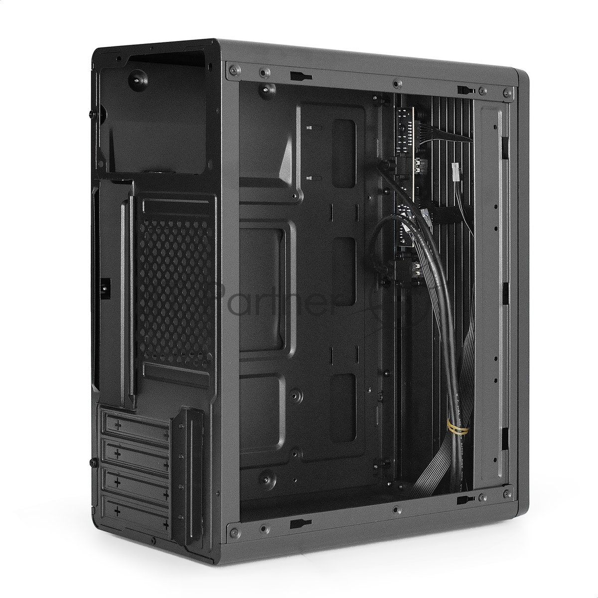 Корпус ExeGate BAA-503U2-AAA350, Mini-Tower, чёрный, 1 x 80/90 мм, БП 350 Вт