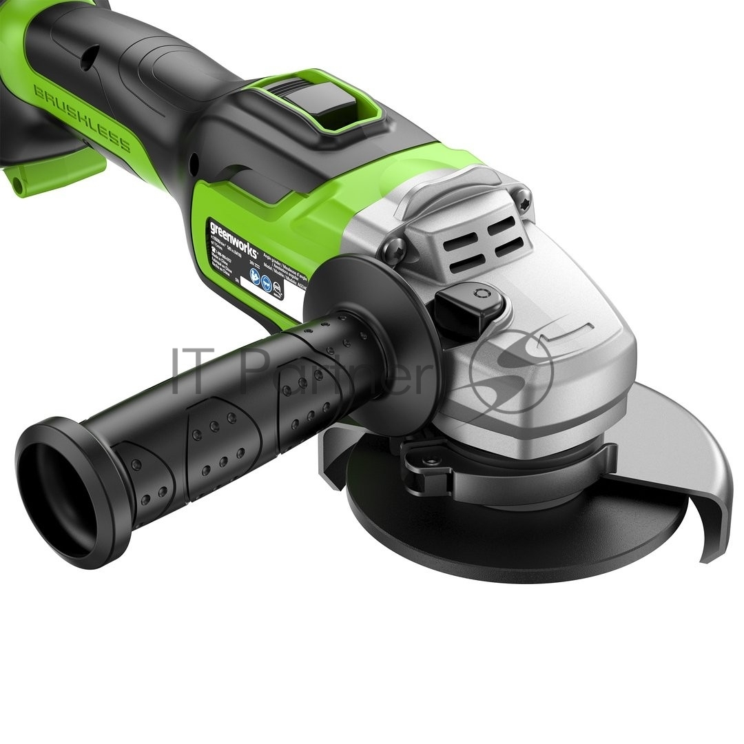 Углошлифовальная машина Greenworks GD24AG 758Вт 10500об/мин рез.шпин.:M14 d=125мм (3200207CUH)