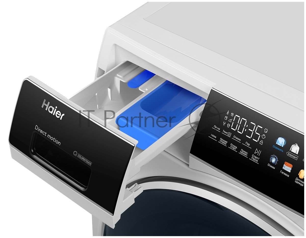 Стиральная машина HAIER HW80-B14279, с фронтальной загрузкой, с паром, 8кг, 1400об/мин, инверторная