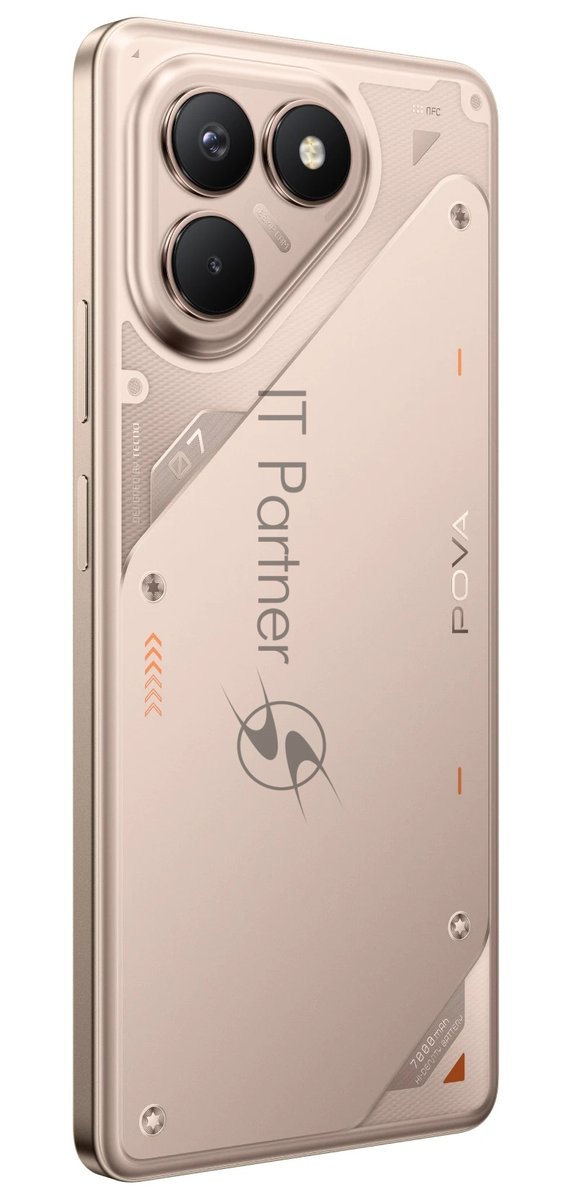 Смартфон Tecno POVA 7 Neo 8/256Gb, коричневый