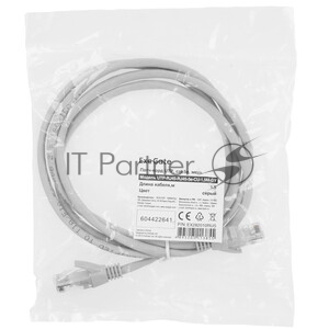 Патч-корд ExeGate EX286382RUS UTP-RJ45-RJ45-5e-1,5M-LSZH-GY, UTP, cat.5e, LSZH, 1.5м, серый