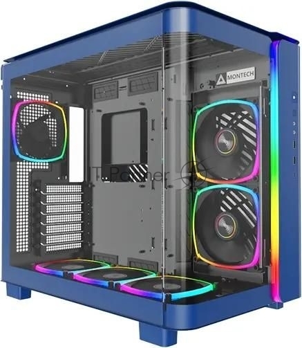 Компьютерный корпус Montech King 95 Pro голубой без БП ATX 4x120мм 2x140мм 1x180мм 2xUSB3.0 audio bott PSU
