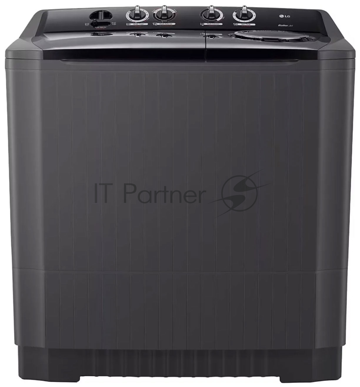 Стиральная машина LG P1861RWNT черный, загрузка вертикальная 18 кг