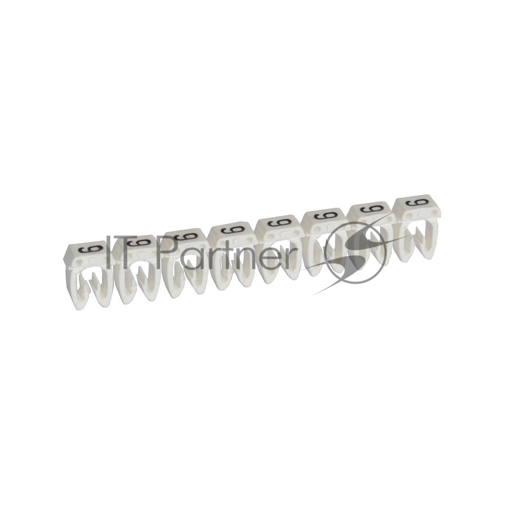 Legrand 038219 Маркировочное кольцо  0.5-1.5мм  (9)  черное/белое CAB3(038219)