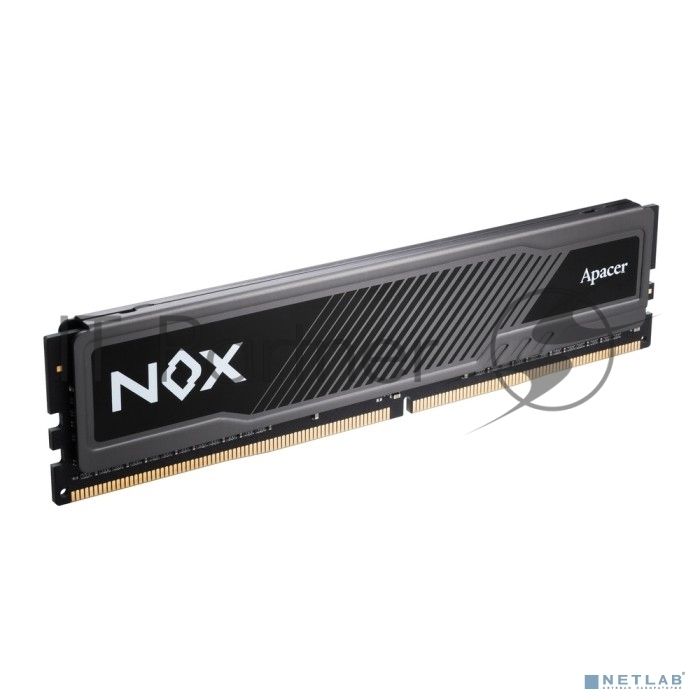 Оперативная память Apacer DDR4 16GB 3200MHz DIMM NOX Black Gaming Memory (PC4-25600) CL16 1.35V Intel XMP 2.0, Heat Sink (Retail) 1024*8 3 years (AH4U16G32C28YMBAA-1)