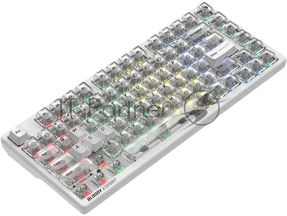 Клавиатура A4Tech Bloody MS76 проводная, USB Type-A, белый