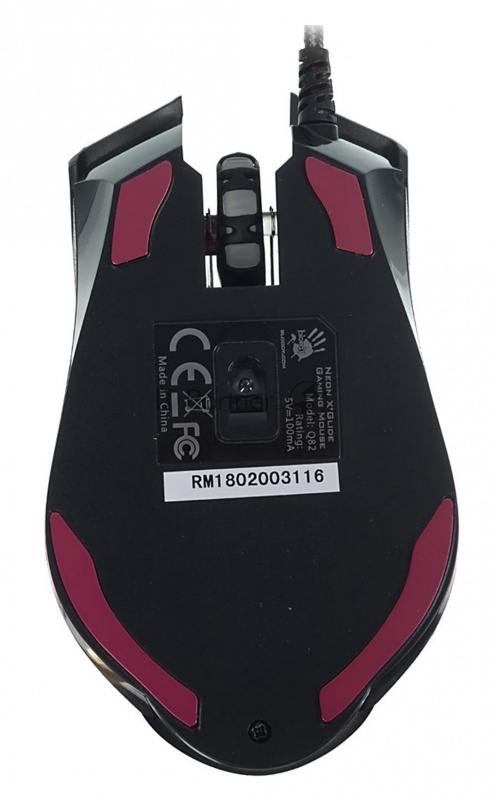Мышь проводная A4Tech Bloody Q82 черный, 3200 dpi, USB, кнопки - 8