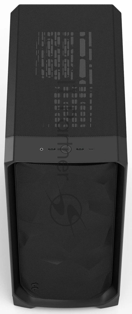 Корпус Fractal Design Meshify 3 Black Solid, Midi-Tower, чёрный, 3 x 140 мм