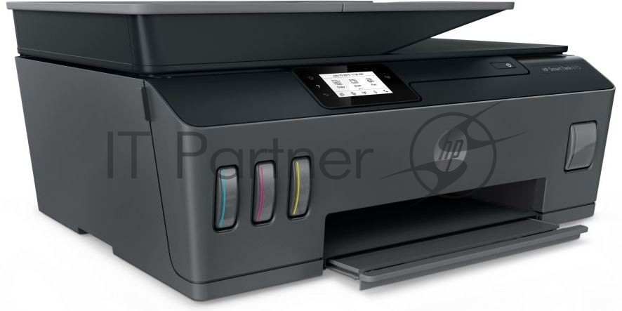 МФУ струйное HP Smart Tank 615 AiO (Y0F71A), A4, цветной, печ. до 22 стр/мин. (ч/б) до 16 стр/мин. (цвет), скан. до 5 стр/мин. (ч/б) 3 стр/мин. (цвет), 1200 x 1200 dpi (ч/б печать, скан.) 1200 x 4800 dpi (печать цвет), USB, Wi-Fi, BlueTooth, Air Print, Mopria