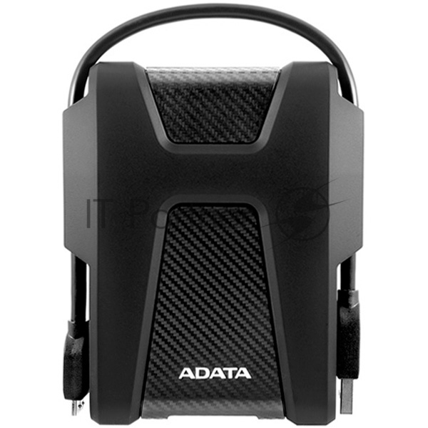 Внешний диск HDD ADATA - DashDrive Durable, 2 ТБ, 2.5", USB Type A, Питание по USB, чёрный, AHD680-2TU31-CBK