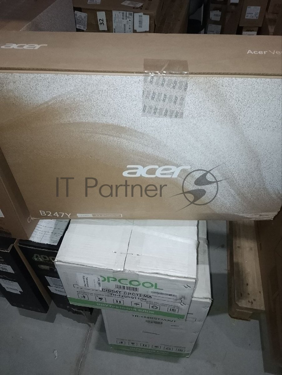 (Поврежденная упаковка) Монитор Acer B247YGbmipruzx 23,8, 16:9, IPS, FHD, 4ms, 250cd, 120Hz, HDMI, DP, USB-C, USB, SPK, HAS UM.QB7CD.G04