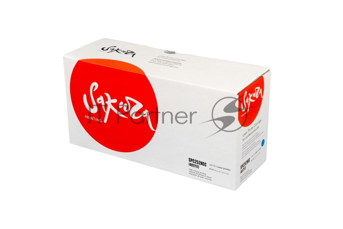 Картридж Sakura SPC252HEC (407717) для Ricoh, голубой, 6000 к.