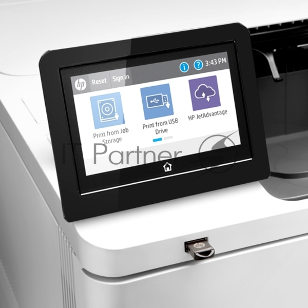 Принтер лазерный HP LaserJet Enterprise M612dn (7PS86A), A4, ч/б, печ. до 71 стр/мин., 1200 x 1200 dpi, USB, RJ-45, Air Print, Mopria