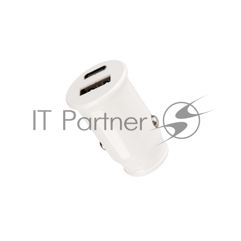 Автозарядка в прикуриватель Rexant АЗУ USB-A+USB-C, 2.4 A белый