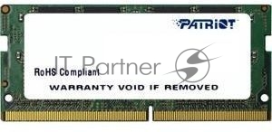 Оперативная память Patriot Memory PSD48G240081S, DDR4, 8GB, 2400MHz, SO-DIMM