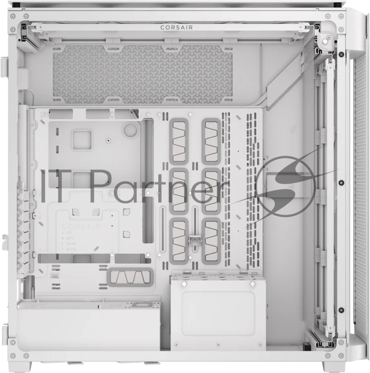Компьютерный корпус без блока питания Case Corsair iCUE LINK 9000D Airflow, Full-Tower, TG, no fan, 4xUSB-A 3.2, 2xUSB 3.2 Type-C, SSI-EEB, E-ATX, ATX, mATX, mITX White