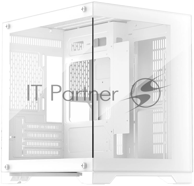 Компьютерный корпус 1STPLAYER MEGAVIEW MV5-T White, mATX