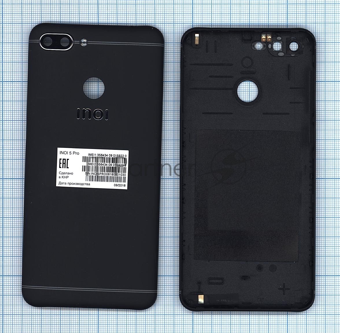 Задняя крышка для Inoi 5 Pro черный
