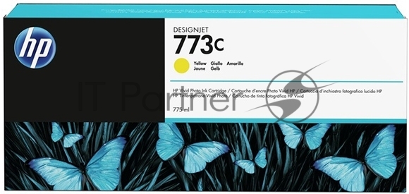 Картридж струйный HP 773C (C1Q40A) желтый для HP Designjet Z6600/Z6800 (775мл)