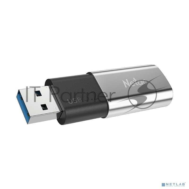 USB накопитель Netac - US2, USB Type A (USB 3.2 Gen 2), 256 ГБ, цвет серебристый, NT03US2N-256G-32SL