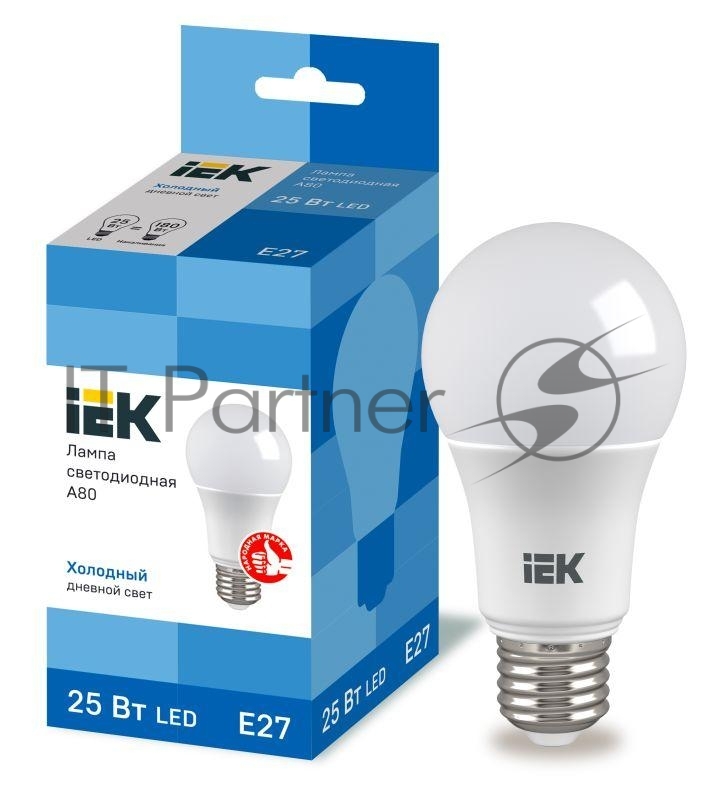 Лампа cветодиодная LED A80 шар 25Вт 230В 6500К E27 IEK LLE-A80-25-230-65-E27
