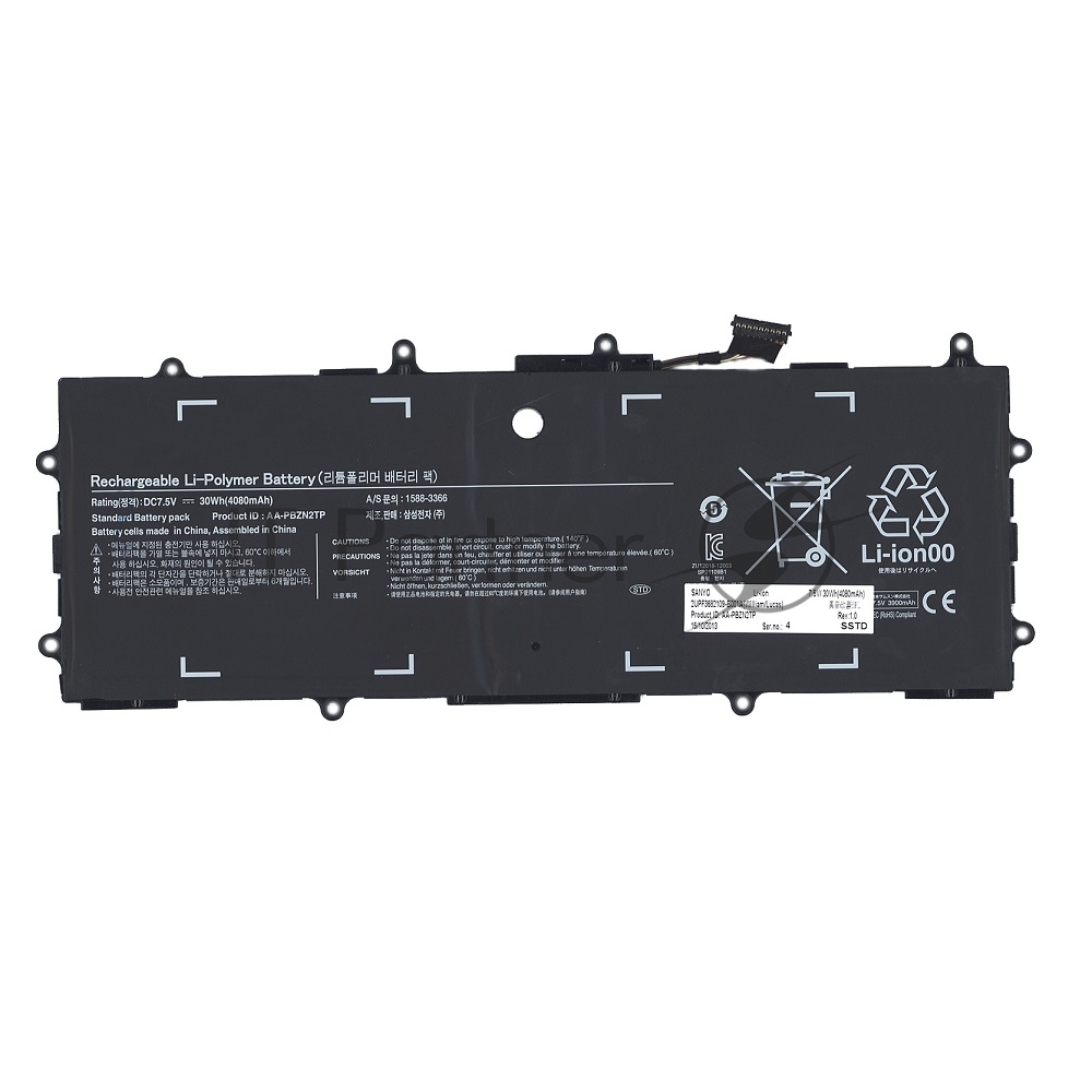 Аккумуляторная батарея AA-PBZN2TP для Samsung XE500T1C 905s3g 7.5V 30Wh
