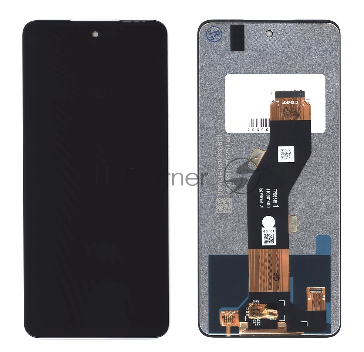 Дисплей для Infinix Smart 8 (X6525) в сборе с тачскрином черный