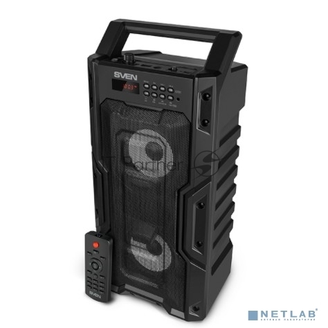 Колонка портативная Sven PS-435 черный 20W 2.0 BT/3.5Jack/USB 10м 2000mAh