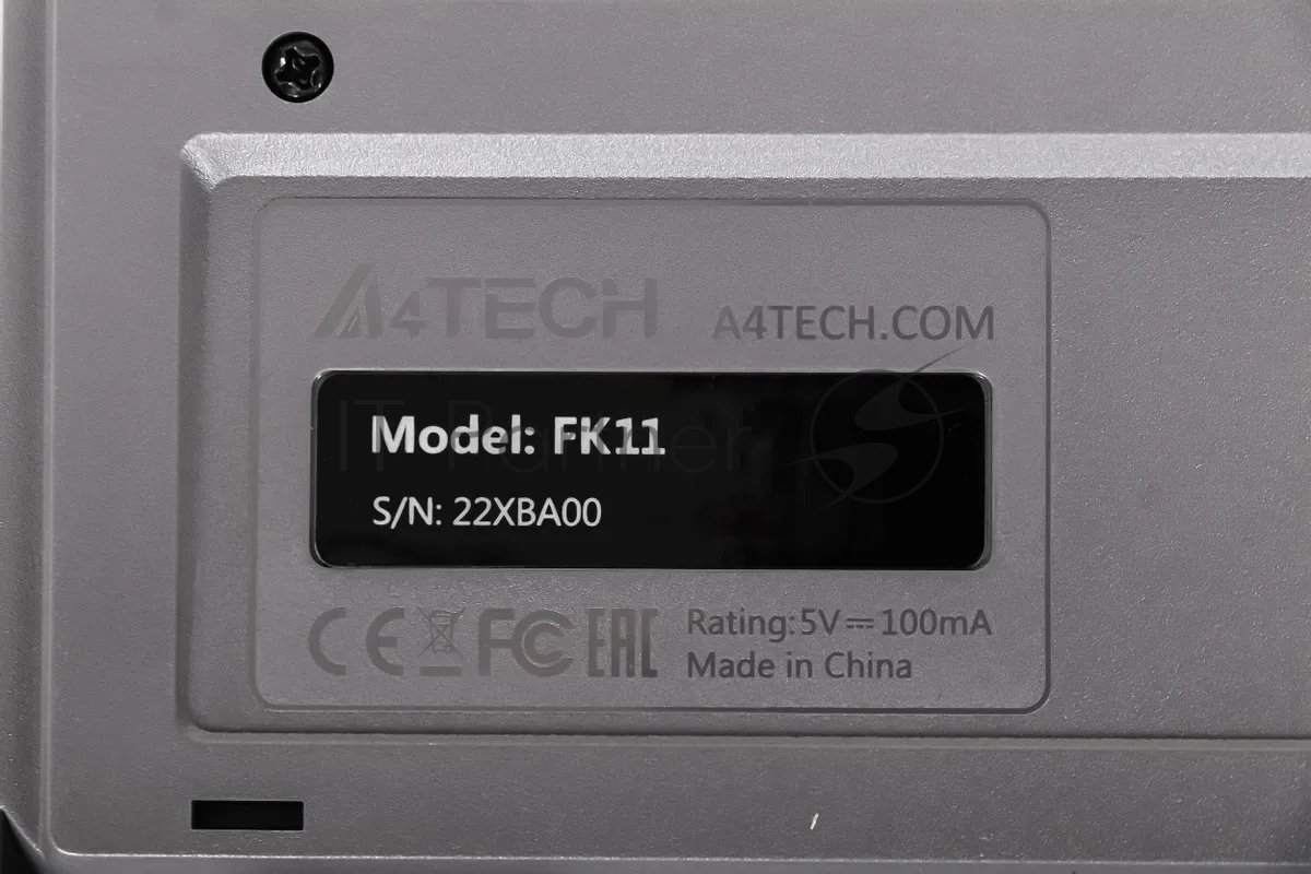 Клавиатура проводная A4Tech Fstyler FK11 USB серый/черный