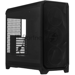 Корпус Fractal Design Meshify 3 Black Solid, Midi-Tower, чёрный, 3 x 140 мм