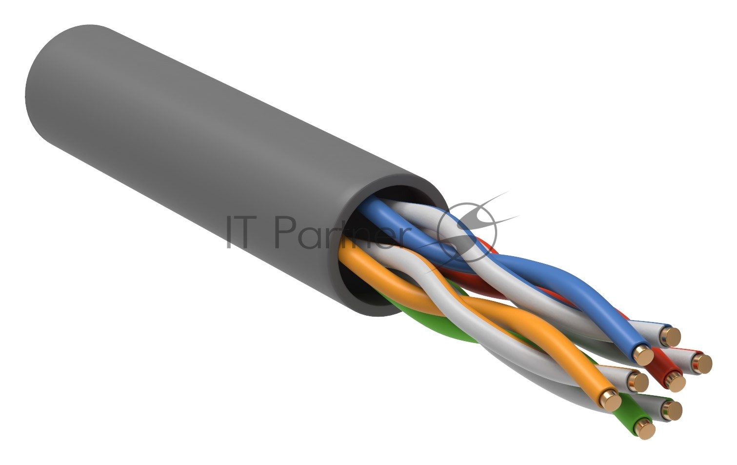 Кабель информационный ITK Generica BC1-C504-111-305-G кат.5 U/UTP не экранированный 4X2X24AWG PVC внутренний 305м серый