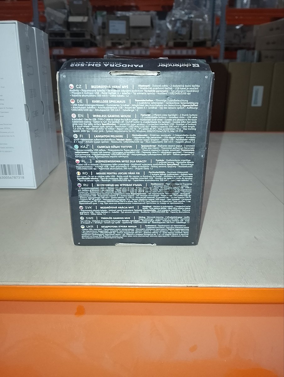 (Поврежденная упаковка) Мышь игровая беспроводная DEFENDER Pandora GM-502 pink (7кнопок,3200dpi,500мАч) (52501)