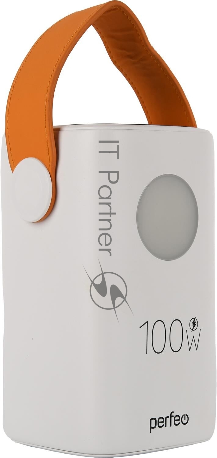Perfeo Powerbank MOON 100W 60000 mAh/LED дисплей/PD+QC 3.0/2Type-C/3 USB/max 100W/White