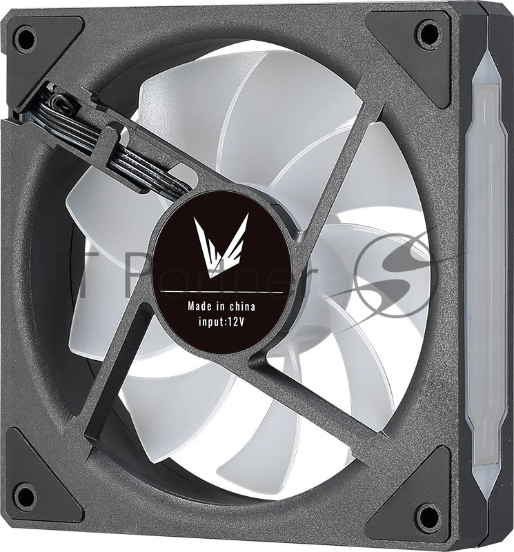 Вентилятор для корпуса Aerocool/Formula Floe 12BK ARPW ARGb черный, 120 мм, 1500 об/мин, 26.8 дБ, 4 pin