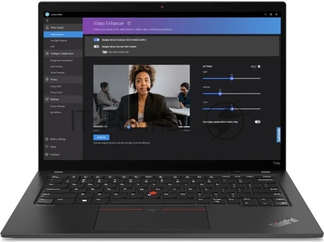 Ноутбук Lenovo ThinkPad T14s Gen 4 AMD Ryzen 7 PRO 7840U 3300MHz/14"/1920x1200/16GB/512GB SSD/AMD Radeon 780M/Wi-Fi/Bluetooth/LTE/Windows 11 Pro (21F8003CRT) Black