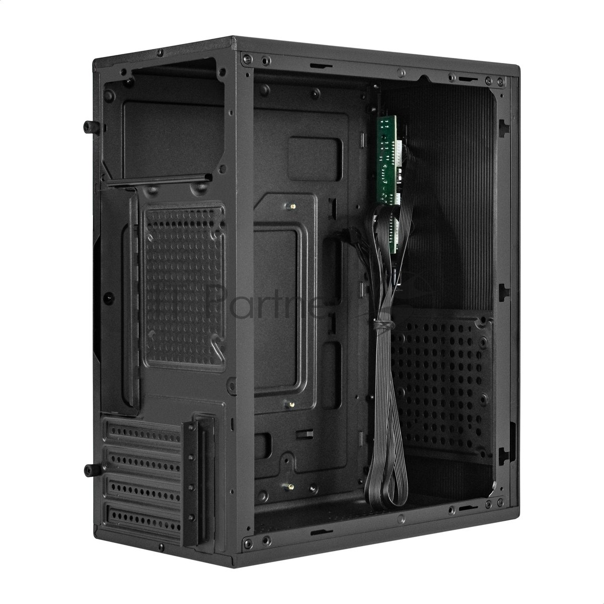 Компьютерный корпус Minitower ExeGate BAA-308M (mATX, без БП, 2*USB, HD Audio, черный)