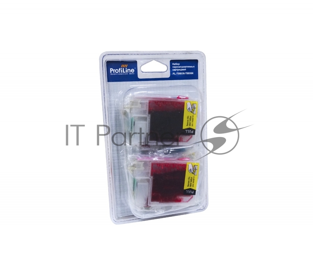 Перезаправляемые картриджи T0921-T0924 для Epson Stylus C91/CX4300/TX106/TX109/TX117/TX119/T26/T27 водн заправленные 4*12 мл с чипом ProfiLine