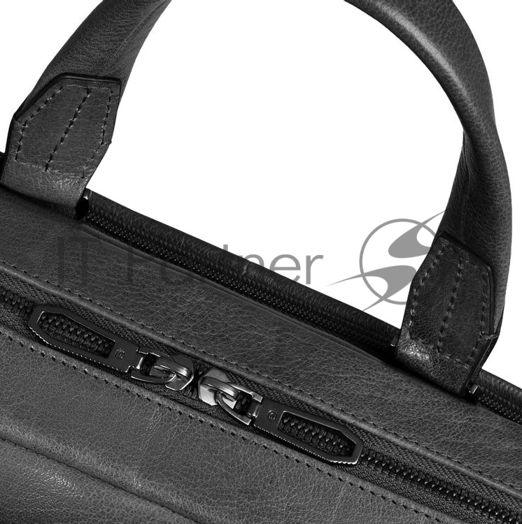 Деловая сумка мужская Piquadro Solm CA7025S141/N с отделением для ноутбука 14" черная натур.кожа