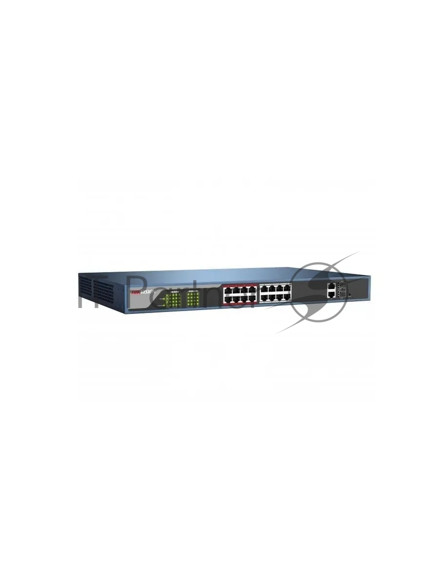 Коммутатор Hikvision DS-3E0318P-E(C), 16×1 Гбит/с PoE + 1×1 Гбит/с RJ45 + 1×1 Гбит/с Combo (RJ45/SFP), неуправляемый