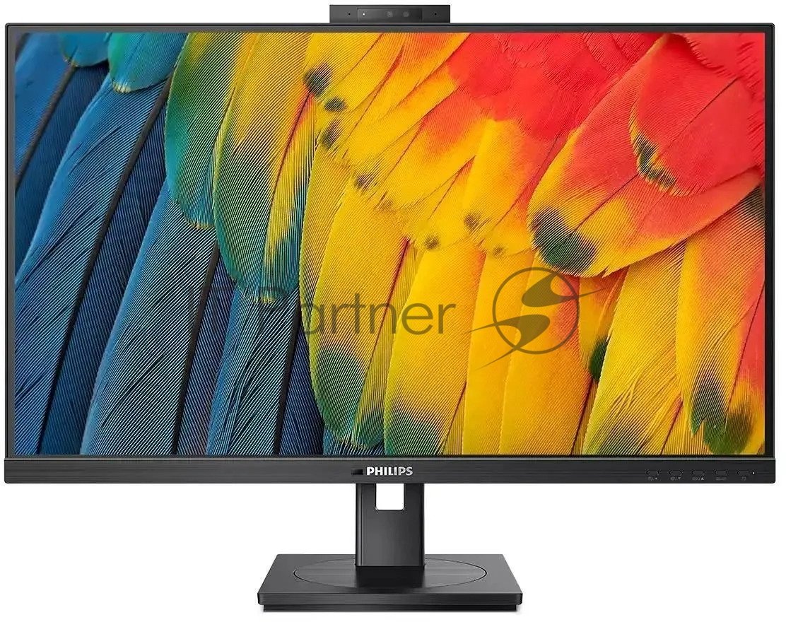 (Из ремонта, блок камеры всегда выдвинут) Монитор 27'' PHILIPS 27B1U5601H, 75 Hz, 2560x1440, (16:9), HAS, IPS, 4 ms GtG, 300 cd/m², HDMI, DP, USB C 90W, SMART, Webcam