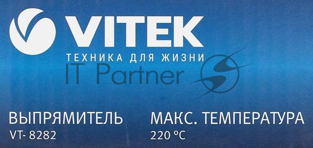 Выпрямитель для волос Vitek VT-8282 черный/красный, 25 мм, 220 °C, 1 режим