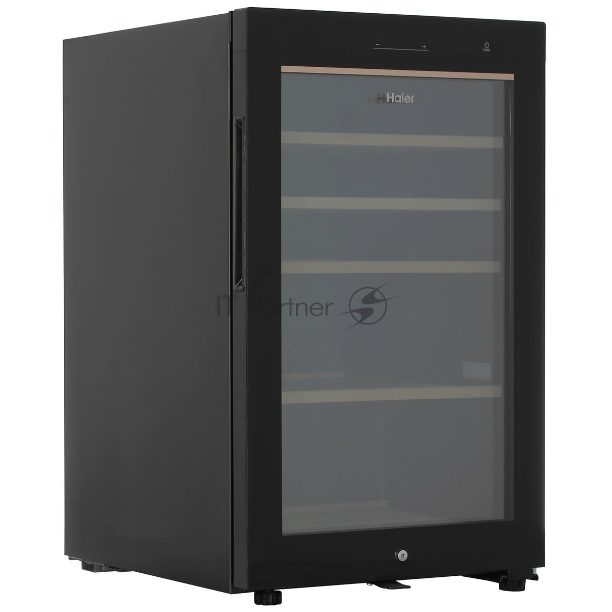 Винный шкаф Haier FWC49GA черный, 116 л, 1 отсек, 49 бут., класс A