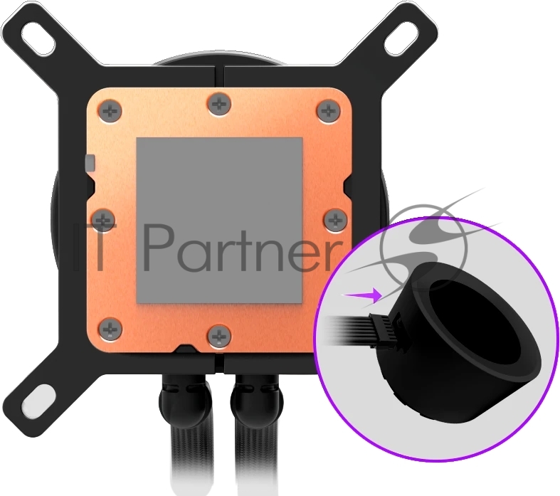 Система жидкостного охлаждения для ПК/ Water Cooling System NZXT Kraken Plus 360 RGB V2 (260W, 360mm, LED temp., Black, RGB/ Fans: 3x120mm, 75.05CFM, 31.9dBA, 2400RPM/ Pump height 55.97mm, 2800RPM, Rad thickness 27mm/ S: 1851, 1700, 1200, 115X, AM5, AM4)