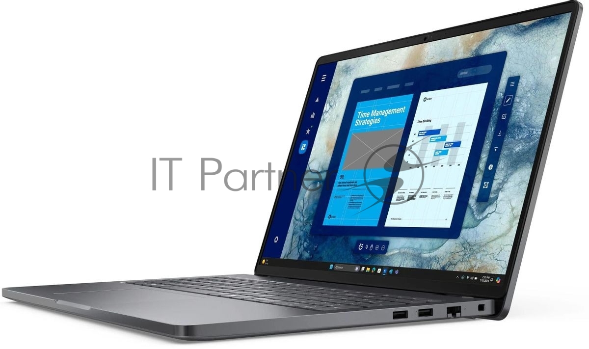 Ноутбук Dell Pro 16/16"/IPS/Intel Core Ultra 7 255U/16Gb/512Gb SSD/Intel Graphics/Linux/серый/1.92kg