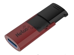 Флешка USB Netac U182 (NT03U182N-032G-30RE), 32Gb, USB 3.0, R/W 70/30, черный/красный
